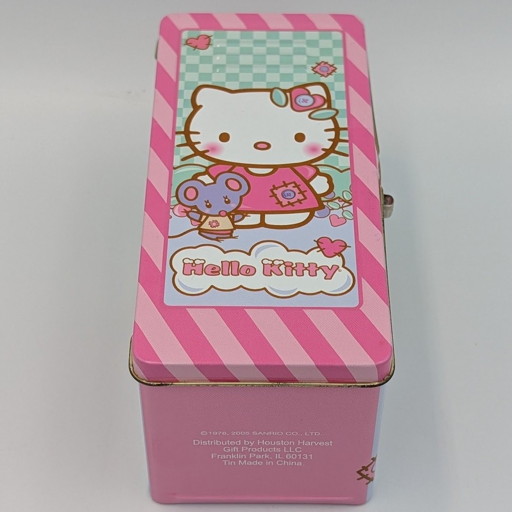 Sanrio Hello Kitty Pink Metal Locker Coin Bank Vintage 2005 Y2K Houston Harvest